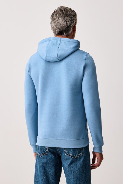 U.S. Polo Assn. кофта з капюшоном чоловіча з бавовною LARGE DHM — AW26-BLMZEB, блакитний — фото 3