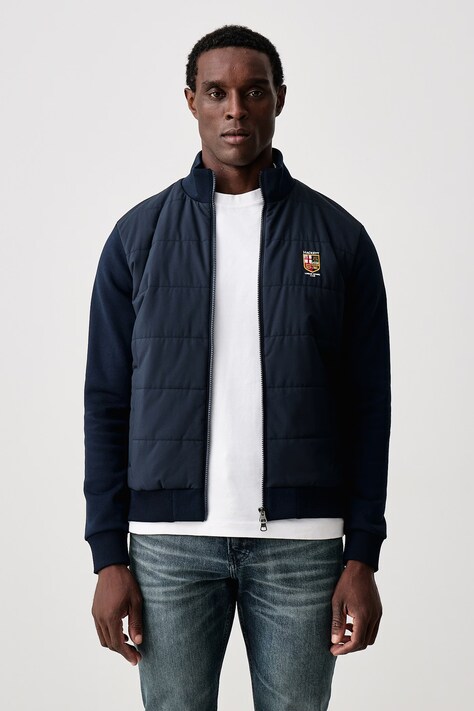 Hackett London Kurtka pikowana męska granatowa HM5800160