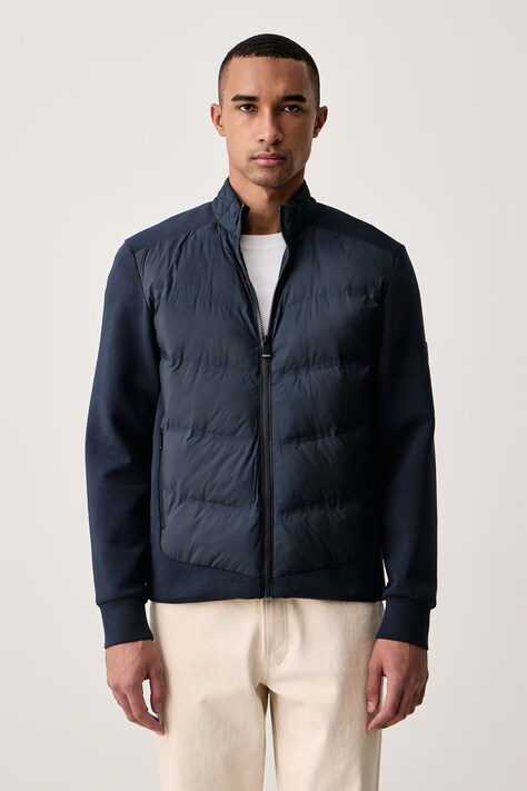 Hackett London Kurtka pikowana męska granatowa HM5800159