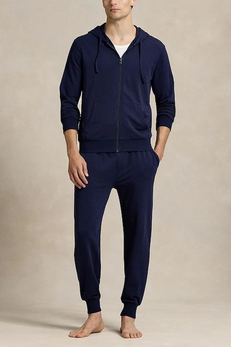 Polo Ralph Lauren Hanorac de loungewear pentru bărbați cu bumbac bleumarin 714962527