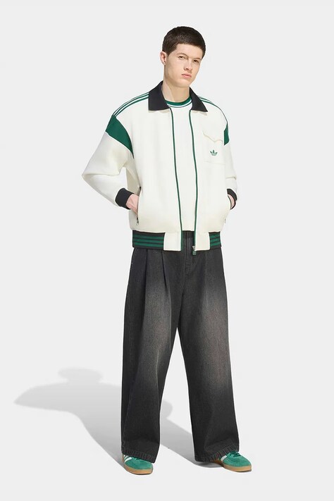 adidas Originals Bluza rozpinana męska beżowa KW5665