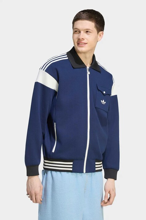 adidas Originals Bluza rozpinana męska niebieska KW5664