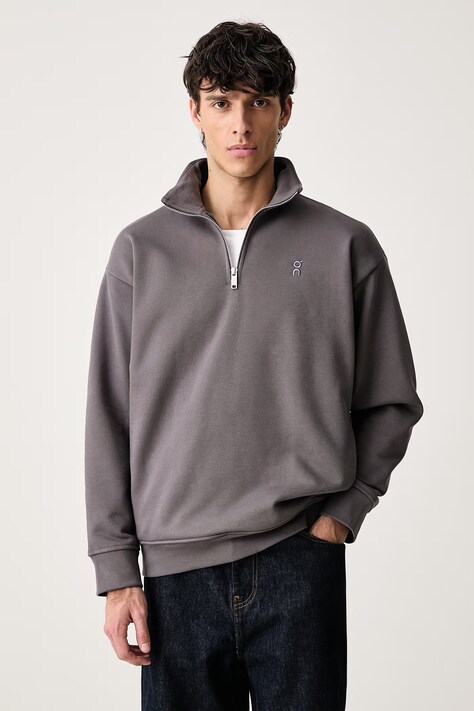 On Club Collective sweatshirt with cotton Men's gray 1MG10734989