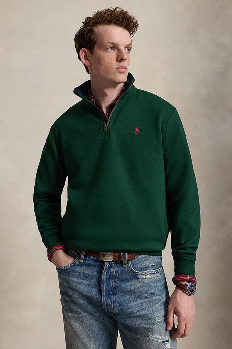 Polo Ralph Lauren Bluza męska bawełniana zielona 710B28291