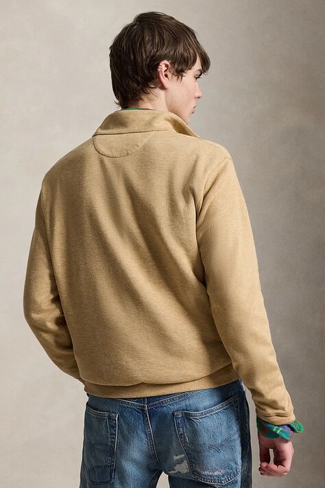 Polo Ralph Lauren Bluza męska z bawełną beżowa 710B27072