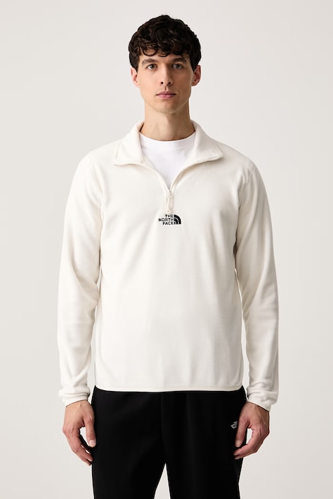 The North Face Pulover moški flis EMBROIDERED LOGO bež NF0A8HRWQLI1