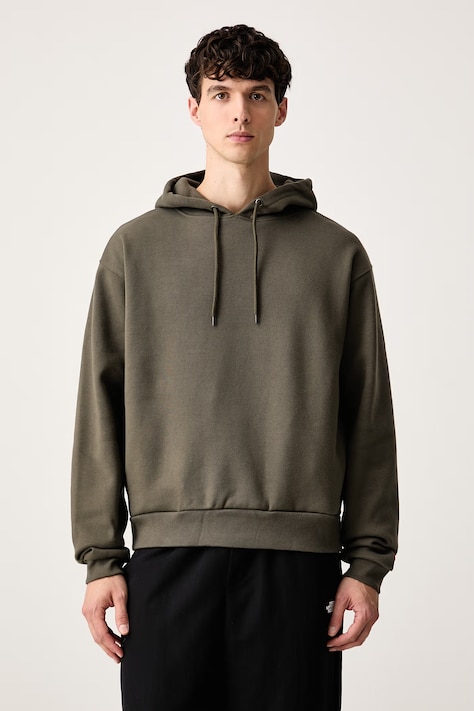 The North Face Bluza z kapturem męska z bawełną Redbox zielona NF0A8EFZ21L1