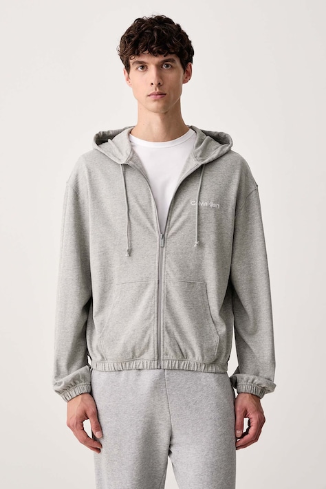 Calvin Klein Underwear Dukserica loungwear za muškarce od pamuka siva LV00NM3073