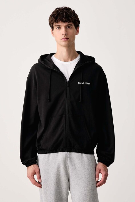 Calvin Klein Underwear Dukserica loungwear za muškarce od pamuka crna LV00NM3073