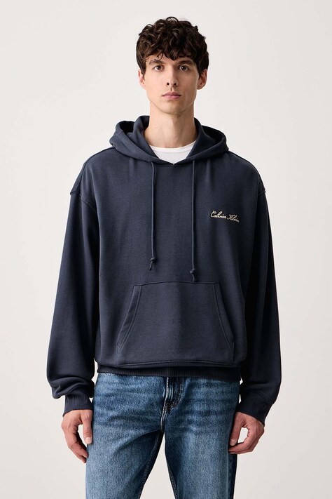 Calvin Klein Underwear Μπλούζα lounge ανδρική με βαμβάκι σκούρα μπλε LV00NM3035