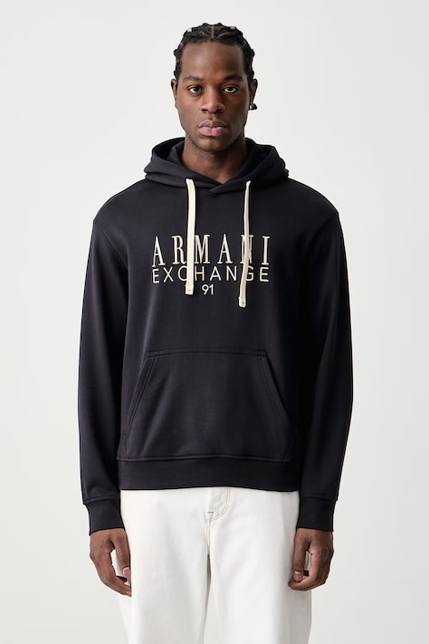 Armani Exchange Суичър с качулка мъжки от памук тъмносин XM003429 AF10830