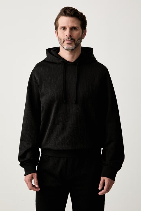 Armani Exchange суичър с качулка мъжки черен XM002906 AF21862