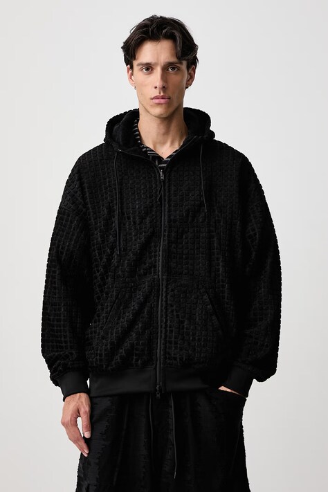 Y-3 M ADAPT HD TJ bluza rozpinana z kapturem męska czarna KT1378