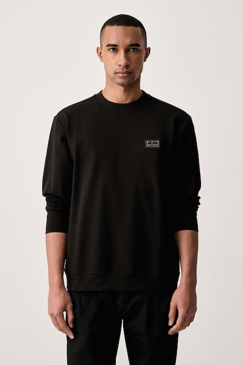 Paul&Shark Bluza męska z bawełną czarna 16311841