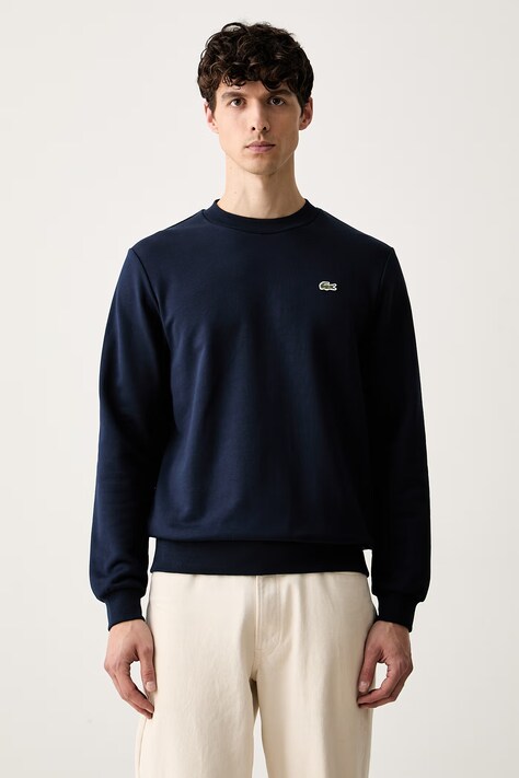 Lacoste bluza męska bawełniana granatowa SH9801
