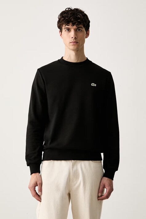 Lacoste bluza męska bawełniana czarna SH9801