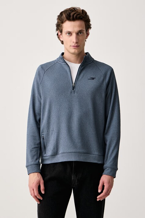 Skechers Bluza męska SKECHCLOUD LOUNGE niebieska LT300