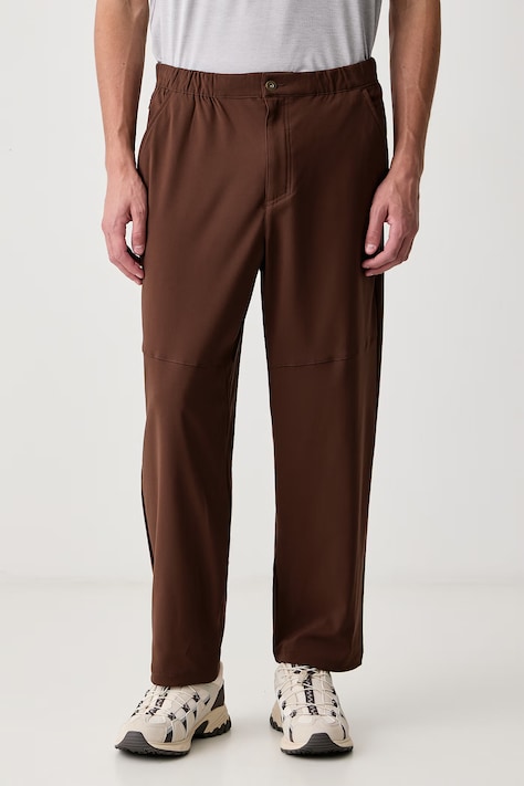 Columbia Spodnie męskie Sauvie Sky brązowe high waist 2174681