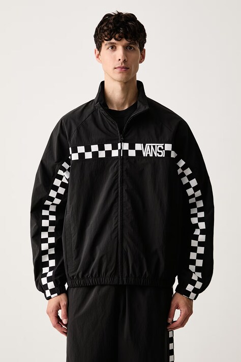 Vans μπλούζα με κουμπιά ανδρική μαύρη VN000U33BLK1