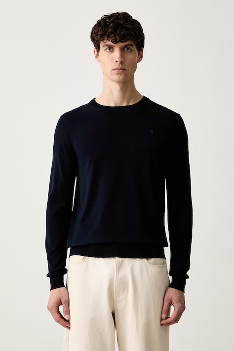 Trussardi sweter męski z wiskozą granatowy M0168000077N