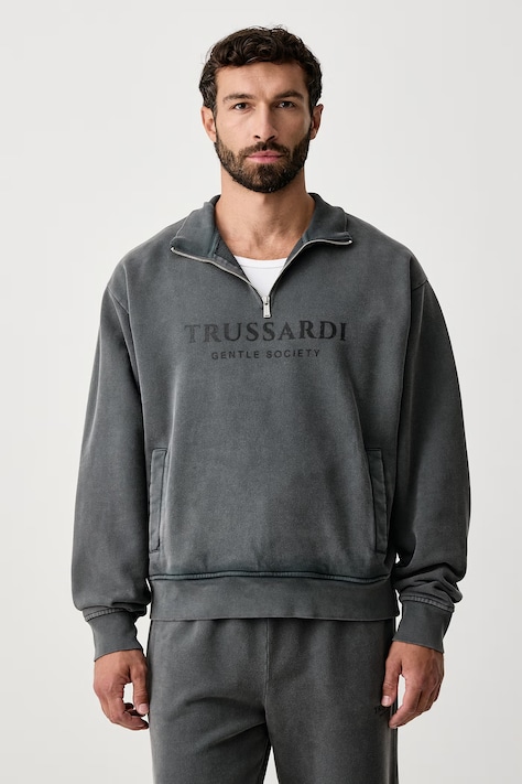 Trussardi Bluza męska bawełniana szara G8338000192N