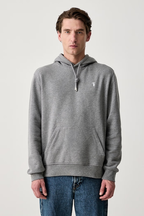 Trussardi Bluza z kapturem męska bawełniana szara G8498500255N