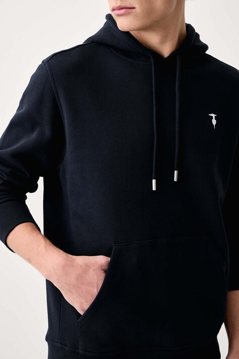 Trussardi кофта з капюшоном чоловіча бавовняна — фото 4