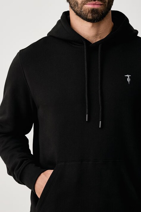 Trussardi кофта з капюшоном чоловіча бавовняна — фото 4