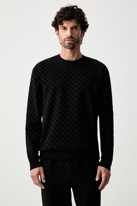 Joop! bluza męska z bawełną czarna 30105535