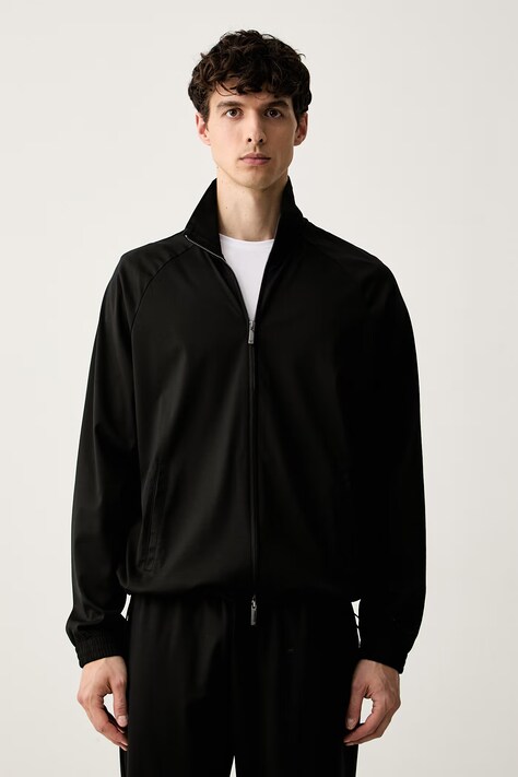 Emporio Armani bluza męska z lyocellem czarna EM006859 AF28109