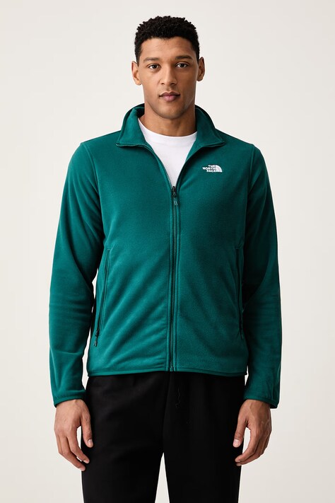 The North Face Dukserica na zakopčavanje za muškarce s flisom GLACIER FLEECE tirkizna NF0A8D0RN4J1