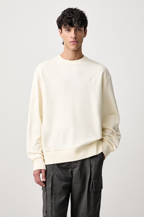 Fred Perry Bluza bawełniana męska beżowa M3622