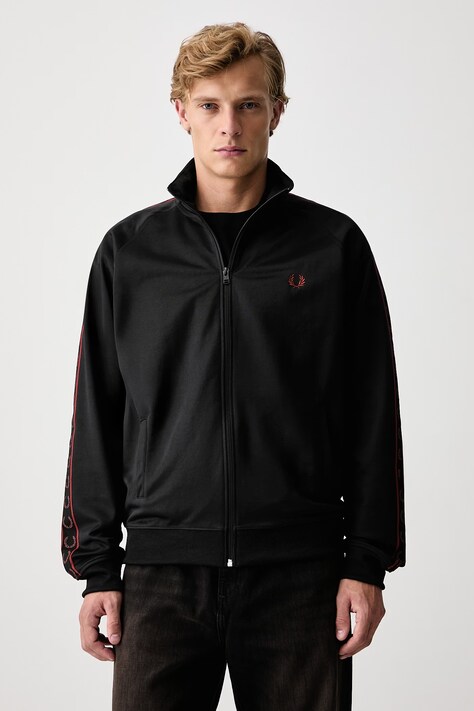 Fred Perry Bluza rozpinana męska czarna J5557