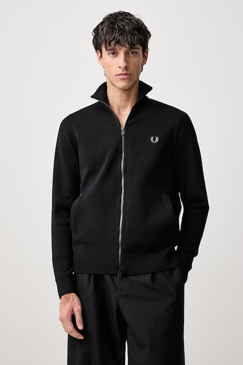 Fred Perry Bluza rozpinana męska czarna K3317
