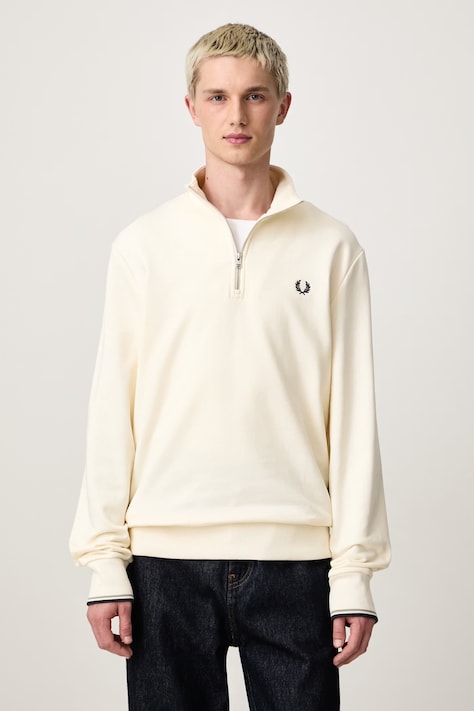 Fred Perry Bluza męska bawełniana beżowa M3574