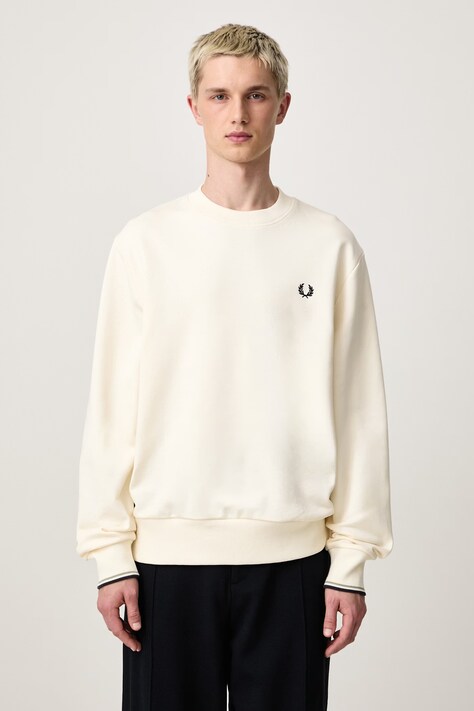 Fred Perry Bluza męska bawełniana beżowa M7535