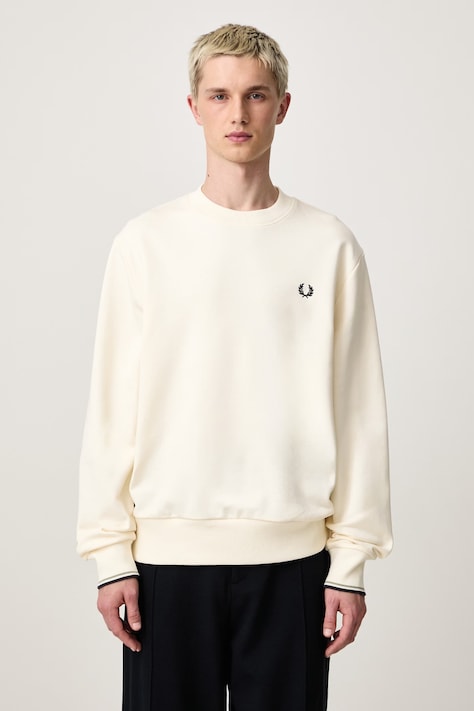 Fred Perry Bluza męska bawełniana beżowa M7535