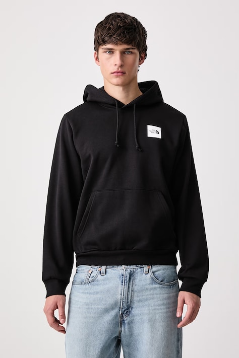 The North Face Μπλούζα με κουκούλα ανδρική με βαμβάκι Box Regular μαύρη NF0A8JAXJK31