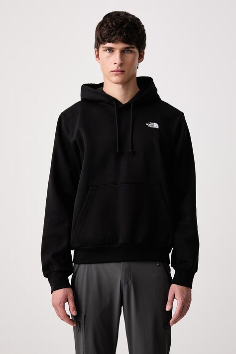The North Face Μπλούζα με κουκούλα ανδρική με βαμβάκι Evolution μαύρη NF0A8CWMJK31