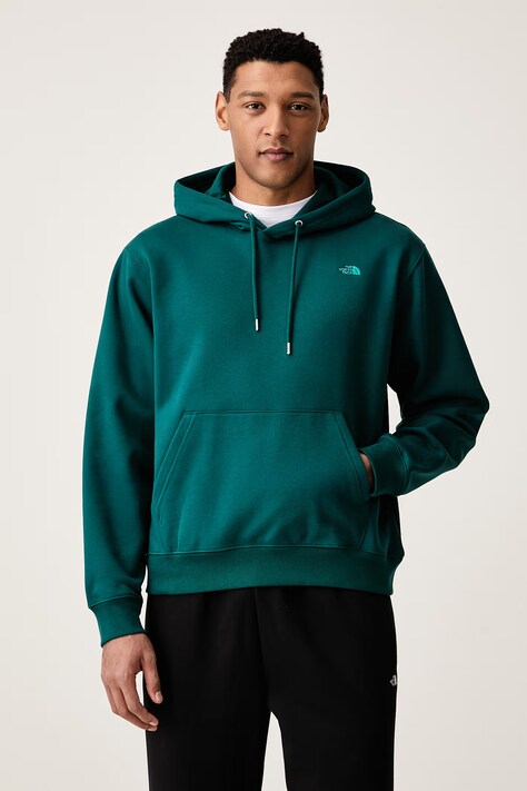 The North Face Bluza z kapturem męska z bawełną Essential zielona NF0A8CW7N4J1