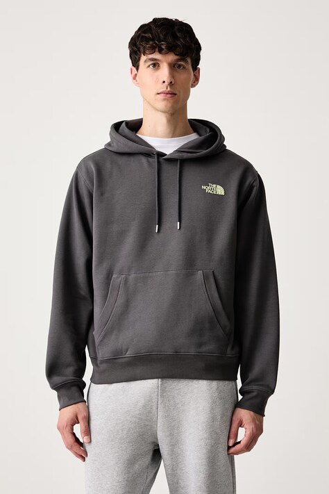 The North Face Dukserica sa kapuljačom za muškarce s pamukom Relaxed siva NF0A8JA7RHI1