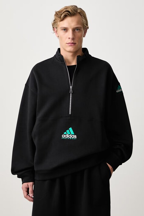 adidas Originals Equipment Spacer sweatshirt with cotton Men's black KR1410
