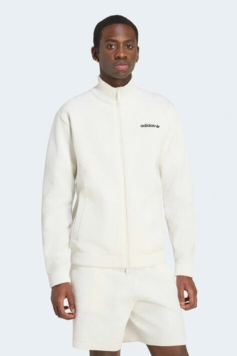 adidas Originals Cutline Knitted bluza rozpinana męska biała KQ9444