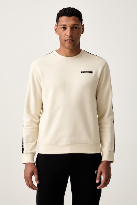 EA7 Emporio Armani bluza męska z bawełną beżowa AF10377.7M002195