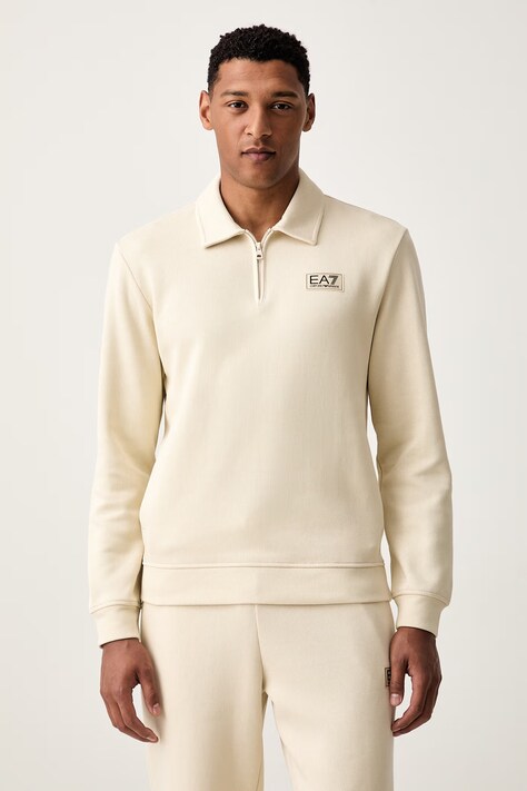 EA7 Emporio Armani bluza męska bawełniana beżowa AF21822.7M002232