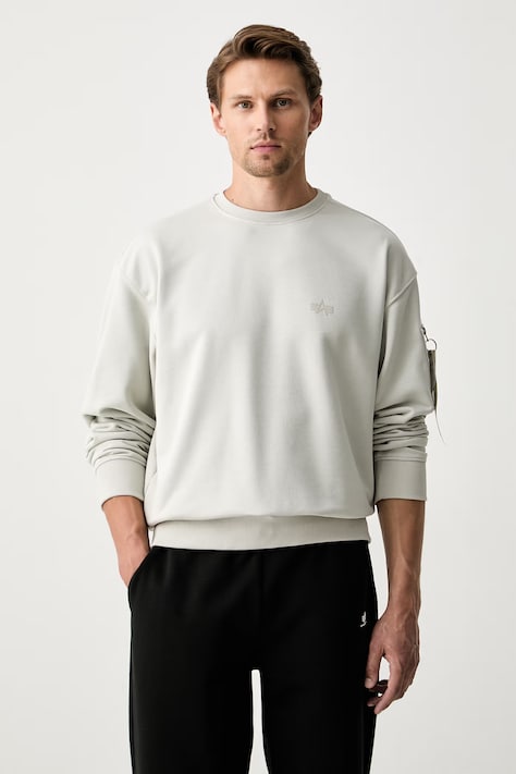 Alpha Industries bluza męska z bawełną DTM Mid beżowa 268303