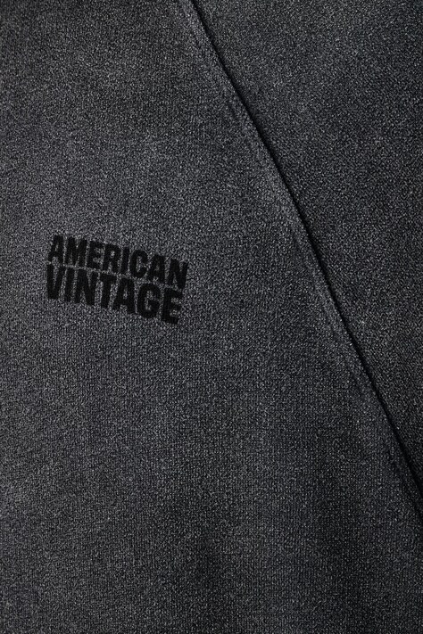 American Vintage кофта з капюшоном чоловіча бавовняна — AW26-BLMZS2, сірий — фото 5