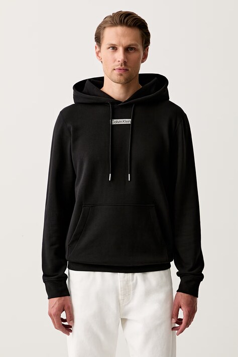 Calvin Klein bluza z kapturem męska bawełniana czarna LV04RG276G