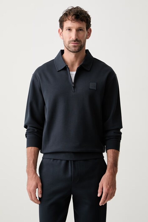 Joop! bluza męska z bawełną granatowa 30103327
