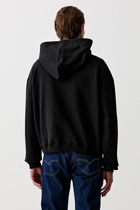 Karl Lagerfeld Jeans кофта з капюшоном чоловіча бавовняна — AW26-BLMZT2, чорний — фото 3